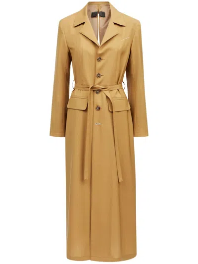 Mm6 Maison Margiela Wool Coat In ニュートラル