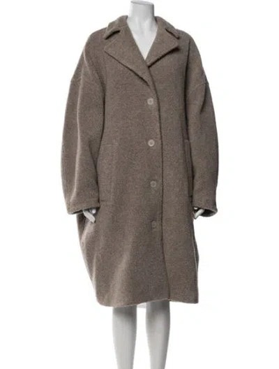 Pre-owned Mm6 Maison Margiela Wool Coat In Neutrals