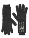 Mm6 Maison Margiela Mm6 By Maison Margiela Numeric Signature Gloves In Black