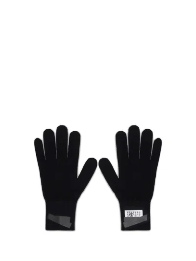 Mm6 Maison Margiela Wool Gloves In Black