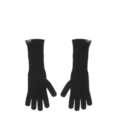 Mm6 Maison Margiela Wool Gloves In Black