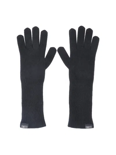 Mm6 Maison Margiela Wool Gloves In Black