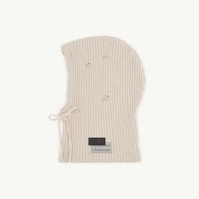 Mm6 Maison Margiela Wool Hood In Neutral
