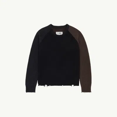 Mm6 Maison Margiela Wool Jumper In Black