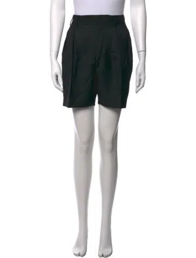 Pre-owned Mm6 Maison Margiela Wool Mini Shorts In Black