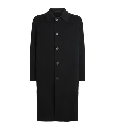 Mm6 Maison Margiela Single-breasted Wool Coat Coats Black