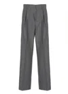 Mm6 Maison Margiela Mm6 By Maison Margiela Wide-leg Tailored Pants In Soft Virgin Wool In Gray