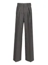 Mm6 Maison Margiela Wool Pleated Trousers Grey In Gray