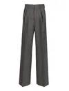 Mm6 Maison Margiela Mm6 By Maison Margiela Wide-leg Tailored Pants In Soft Virgin Wool In Gray