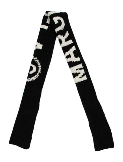 Pre-owned Mm6 Maison Margiela Wool Printed Scarf W/ Tags In Multi