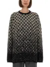 Mm6 Maison Margiela Mm6 By Maison Margiela Gradient Diamond Pattern Wool Pullover