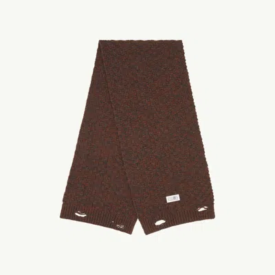 Mm6 Maison Margiela Wool Scarf In Black