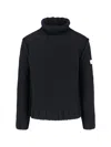 Mm6 Maison Margiela Mm6 By Maison Margiela Knitted Black Sweater With High Collar And Ribbed Finishes In Black