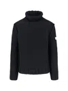 Mm6 Maison Margiela Mm6 By Maison Margiela Knitted Black Sweater With High Collar And Ribbed Finishes In Black