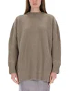 Mm6 Maison Margiela Wool Sweater Dress In Brown