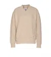 Mm6 Maison Margiela Beige Wool Sweater In Neutral
