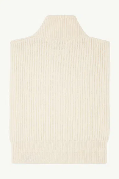 Mm6 Maison Margiela Wool Sweater Vest In Neutral