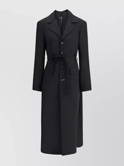 MM6 MAISON MARGIELA WOOL TRENCHCOAT ENHANCED FOR MOVEMENT
