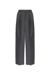 Mm6 Maison Margiela Mm6 By Maison Margiela Wide-leg Tailored Pants In Soft Virgin Wool In Gray