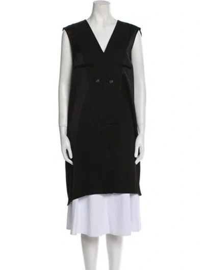 Pre-owned Mm6 Maison Margiela Wool Vest In Black