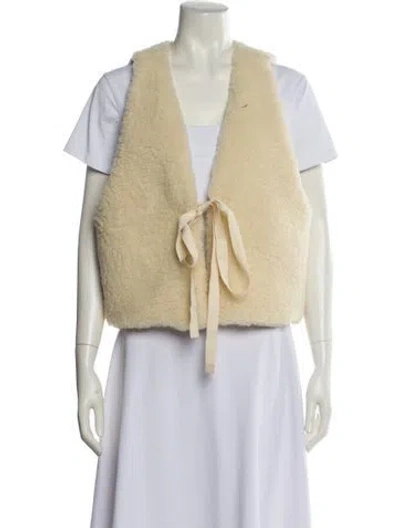 Pre-owned Mm6 Maison Margiela Wool Vest In Neutral