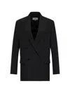Mm6 Maison Margiela Wool-blend Suit Jacket In Black