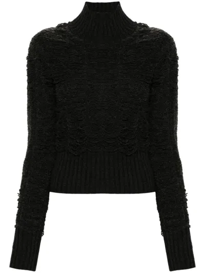 MM6 MAISON MARGIELA WORN-EFFECT WOOL SWEATER