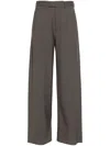 Mm6 Maison Margiela Wrap-design Wool Trousers