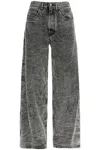 Mm6 Maison Margiela Logo Patch Wide Leg Jeans