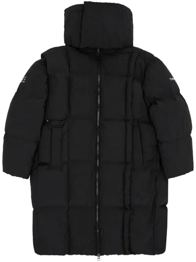 Mm6 Maison Margiela High-neck Padded Coat In Black