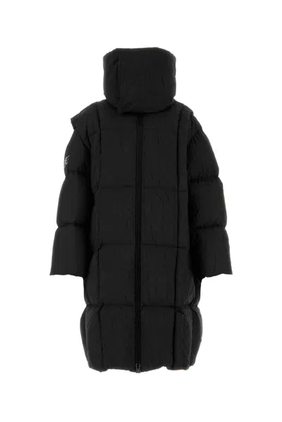 Mm6 Maison Margiela X Chen Peng High Neck Padded Coat In Black