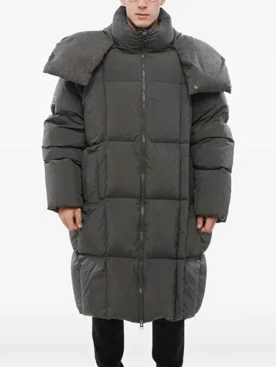 Mm6 Maison Margiela X Chen Peng Zip-up Padded Coat In Gray