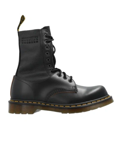 MM6 MAISON MARGIELA MM6 MAISON MARGIELA X DR MARTENS LACE-UP ANKLE BOOTS