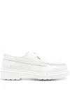 Mm6 Maison Margiela X Dr. Martens Leather Moccasin Loafers In White
