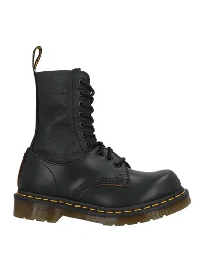 Mm6 Maison Margiela X Dr. Martens Woman Ankle Boots Black Size 7 Leather
