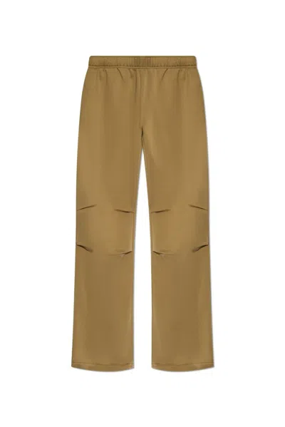 Mm6 Maison Margiela Cut-out Detailing Track Pants In Green