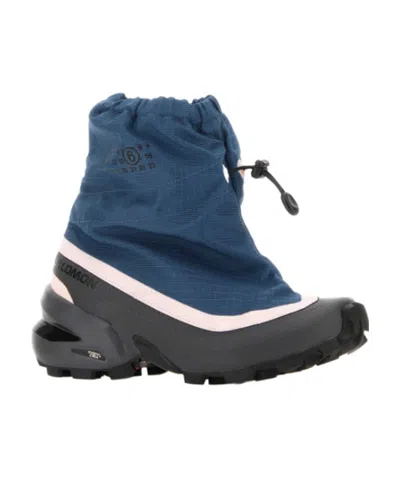 Mm6 Maison Margiela X Salomon High-top Sneakers In Black