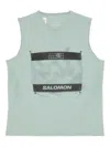 Mm6 Maison Margiela X Salomon X Salomon Logo Tank Top In Blue