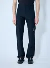 Mm6 Maison Margiela Logo Print Technical Pants In Blue