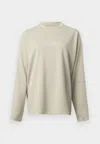 Mm6 Maison Margiela Gray Salomon Edition Jersey Long-sleeved Sweater In Neutral