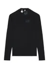 Mm6 Maison Margiela X Salomon Long-sleeved Top In Deep Black