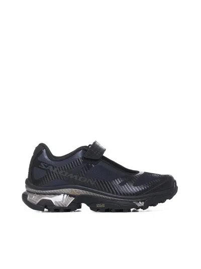 Mm6 Maison Margiela X Salomon Touch-strap Sneakers In Black