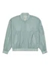 Mm6 Maison Margiela Bomber Jacket Numerical Graphics In Blue