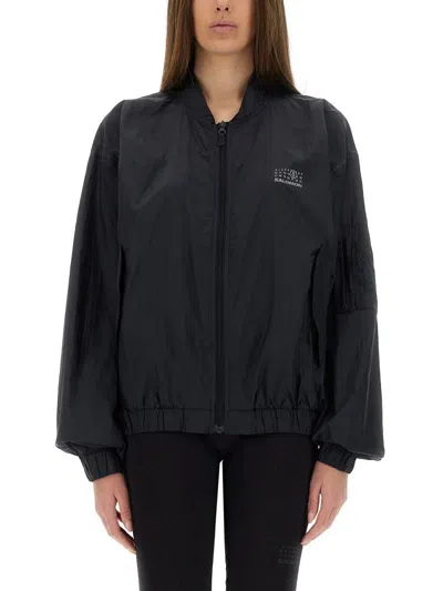 Mm6 Maison Margiela Oversized Bomber Jacket Jackets Black