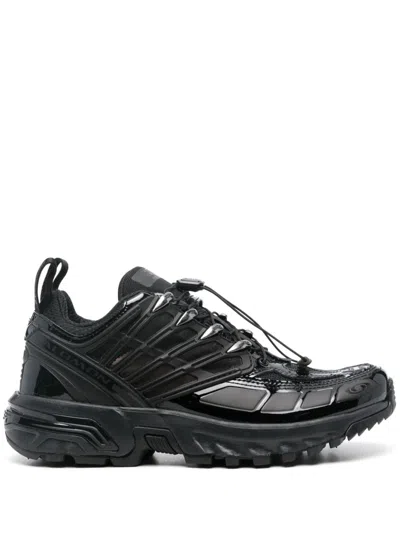 Mm6 Maison Margiela X Salomon Panelled Sneakers In Black