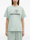 Mm6 Maison Margiela Mm6 X Salomon Ribbed Graphic T-shirt In Green