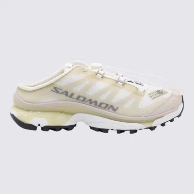 MM6 MAISON MARGIELA MM6 MAISON MARGIELA X SALOMON WHITE AND BEIGE SNEAKERS