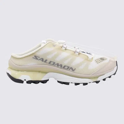 MM6 MAISON MARGIELA MM6 MAISON MARGIELA X SALOMON WHITE AND BEIGE SNEAKERS