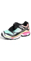 Mm6 Maison Margiela Round Tip Micro-mesh Sneakers Laminated Heel In Ha454