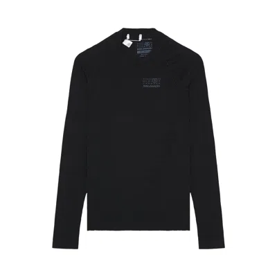 Pre-owned Mm6 Maison Margiela X Salomon Technical Long-sleeve Top 'black' | Men's Size L
